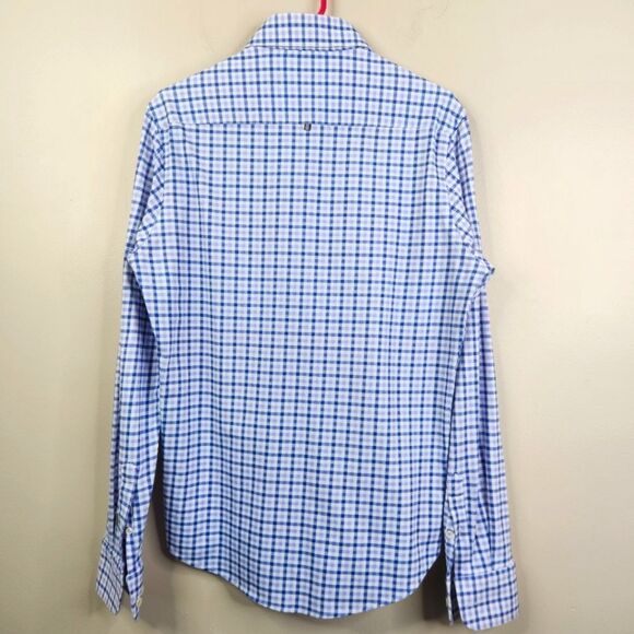 Stone Rose Hi-Tech Dresswear Mens Long Sleeve Gingham Print Button Down Small - Picture 2 of 7